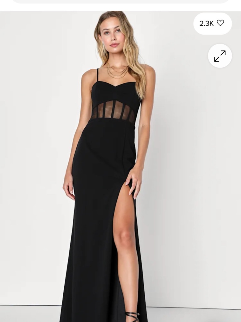 Remarkable Allure Black Corset Sleeveless Mermaid Maxi Dress